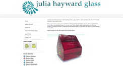 Desktop Screenshot of juliahaywardglass.co.uk