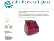 Tablet Screenshot of juliahaywardglass.co.uk